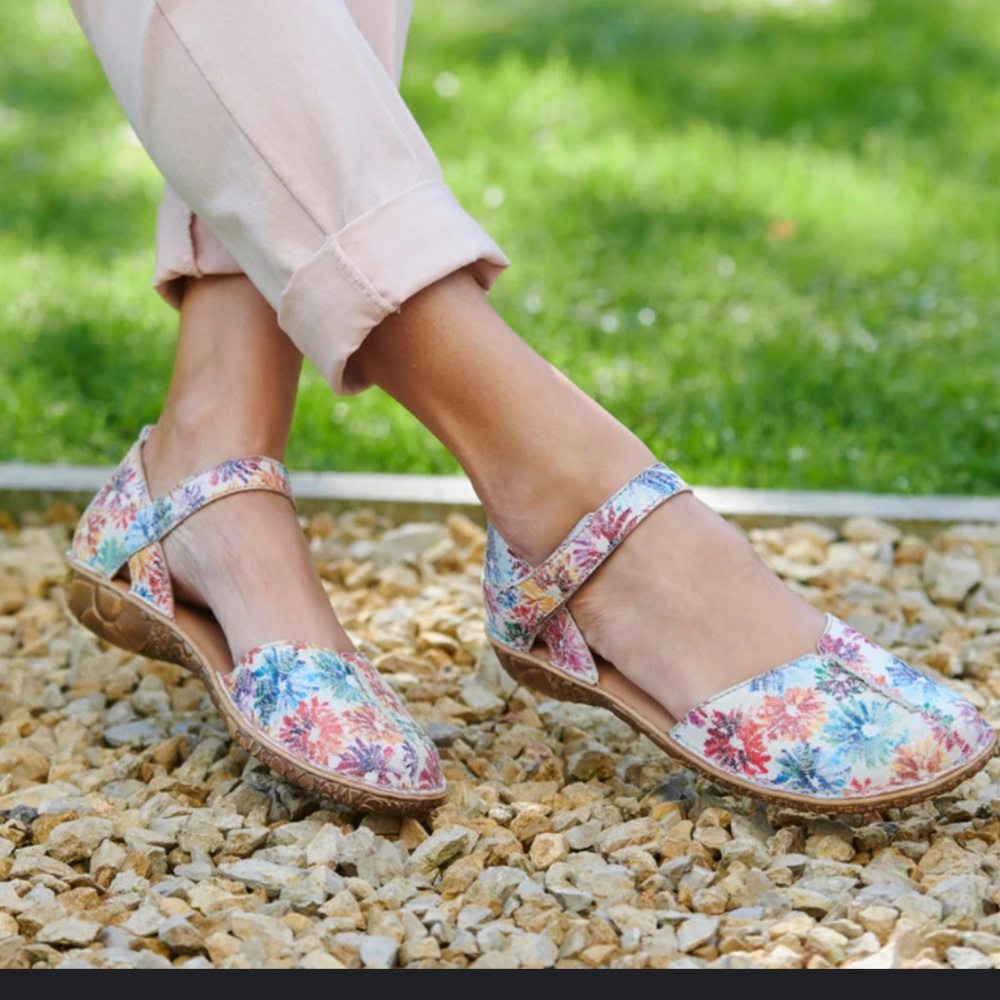 Think! Aida Capra Rustico Floral Mary Jane Shoes Size EU 37